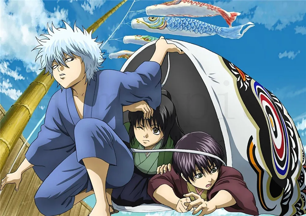 Постеры Gintama аниме японский мультфильм белая бумага с покрытием печатает четкое изображение гостиная спальня бар украшения дома искусство бренд