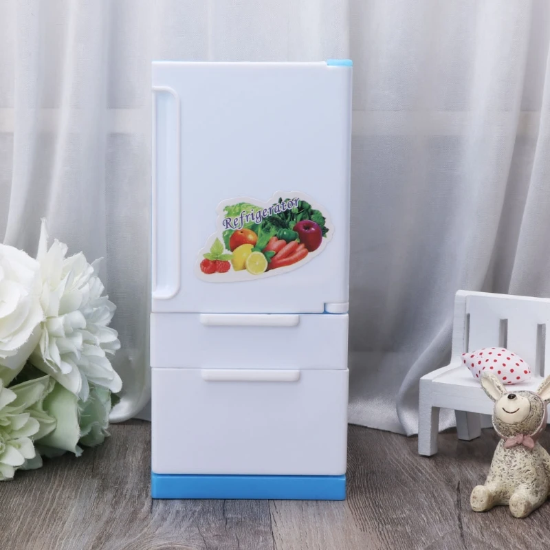 Детский холодильник HBB игровой набор мультяшный из АБС-пластика с кухонными