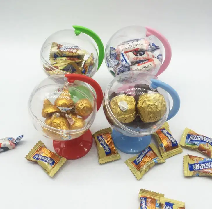 5 шт. кавайная пластиковая коробка для конфет в европейском стиле с шарами