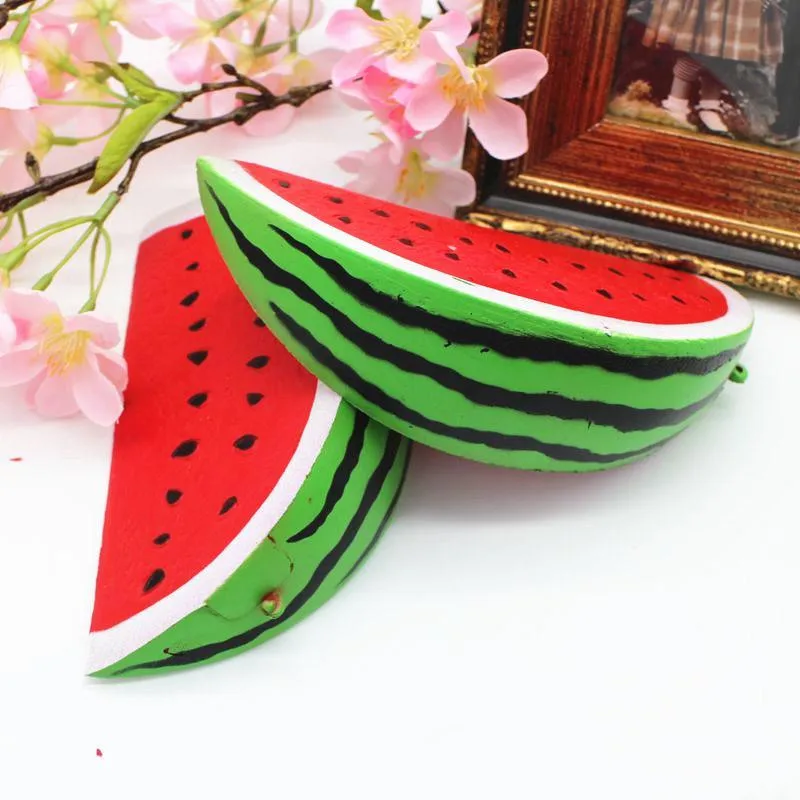 

Simulate watermelon activity gifts Jumbo Squishy Slow Rising Pendant Phone Straps Charms Queeze Kid Toys Cute