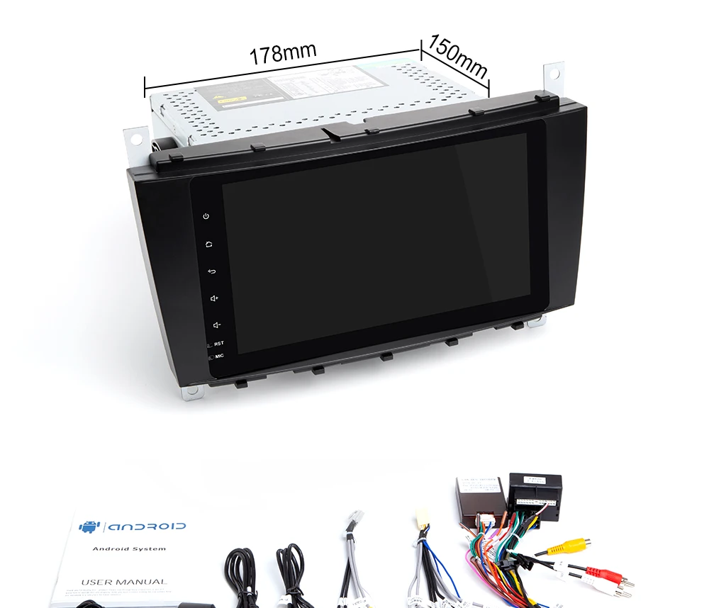 Авторадио 2 Din Android 9,0 автомобильный dvd-плеер для Mercedes benzc-класс CLC C220 W203 CLK W209 2004-2007 C200 C230 C320 C350 gps 4G