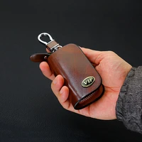 sncn leather car key case cover key wallet bag keychain holder for fiat punto abarth 500 x 124 spider mobi uno qubo panda