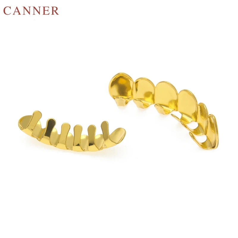 Золотые зубы Grillz хип хоп Топ и низ грили зубные рот Панк шапки Косплей вечерние