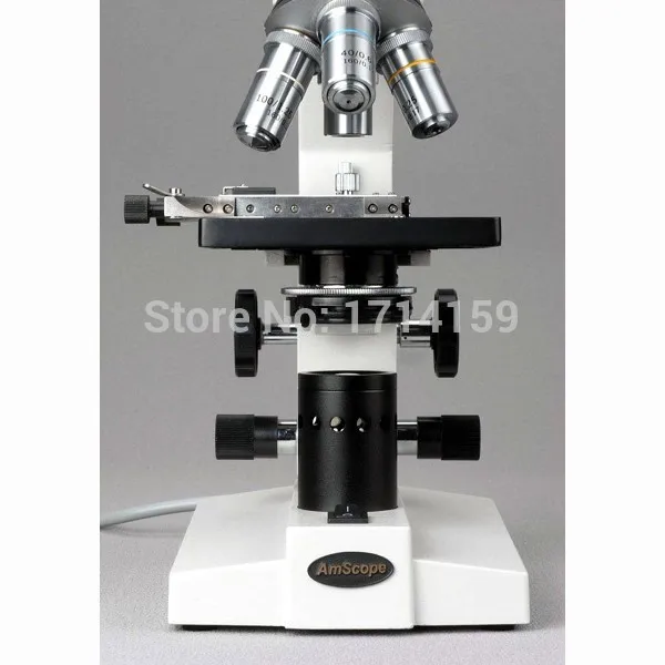 USB микроскоп -- AmScope поставляет 40X-2000X бинокулярный + 3MP Цифровая камера мех. Сцена |