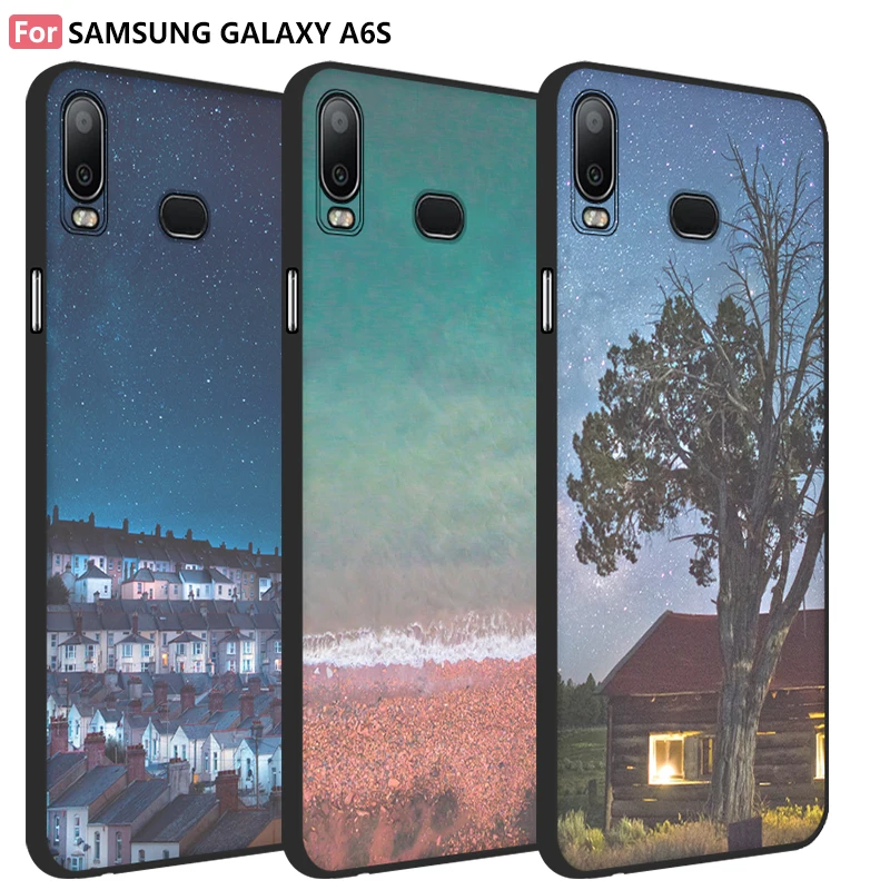 iTien Elegant Cartoon Design style Silicone Protect Case For Samsung Galaxy A6S Cover Gel Skin Printing Rubber Pouch Shell |