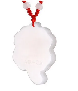 2014 Hot Selling! Chinese style Luck Clover jade &amp pure gold pendant with red line Free shipping | Украшения и аксессуары