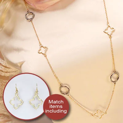 Длинное Ожерелье Золотого Цвета Модный Стиль Для Женшины Бесплатная Доставка