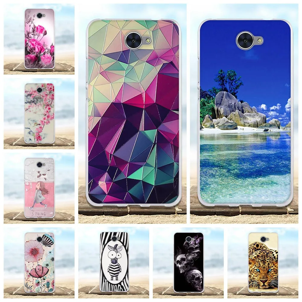 Для Huawei Y7 чехол для Y3 2017 / Y5 Y6 мягкий силиконовый 3D TPU Fundas Coque чехлы телефонов|3d silicone
