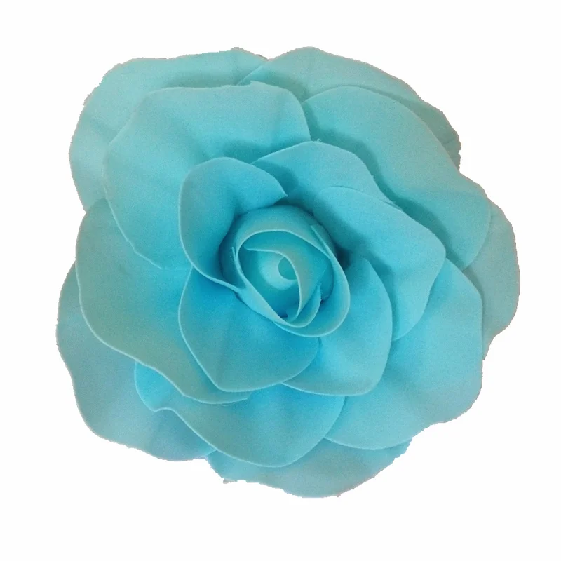 blue 30 см большая пена Искусственный цветок розы Свадебные украшения с реквизиты для сцены DIY домашний декор искусственные декоративные цветы венки - Цвет: blue