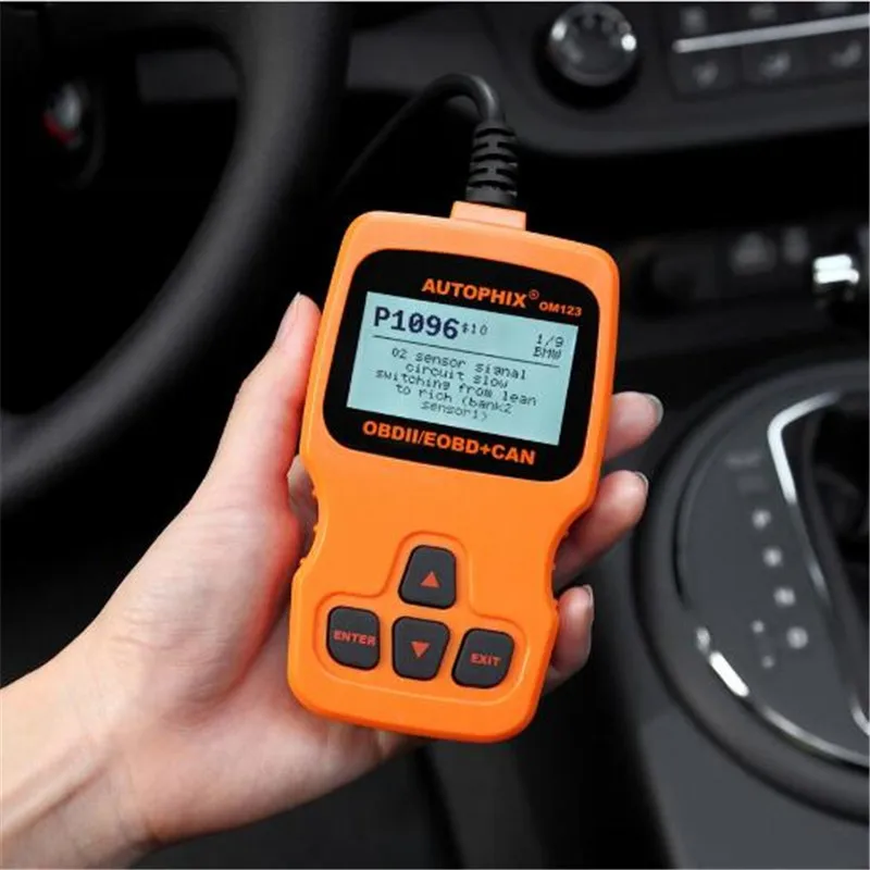 Новый автомобиль сканер универсальный AUTOPHIX OM123/OM121 OBD OBD2 EOBD может Диагностика