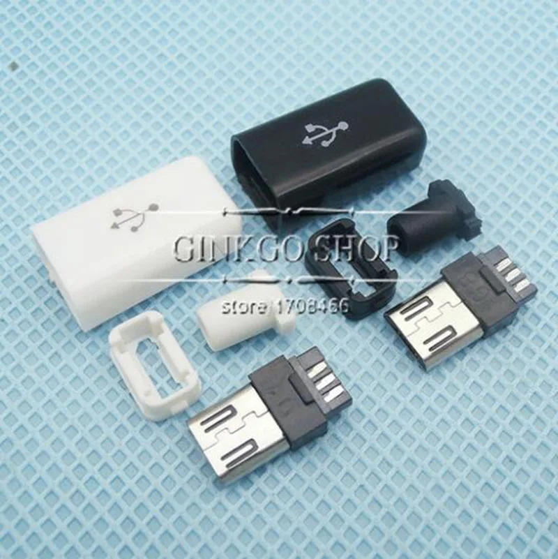 200 компл./лот 4 в 1/наборы для общего использования Micro USB разъем зарядки |