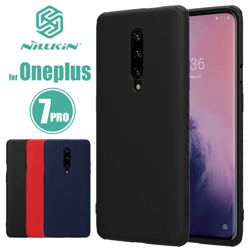 Oneplus 7 Pro чехол Nillkin прорезиненный из ТПУ One Plus силиконовый для задней панели мягкий