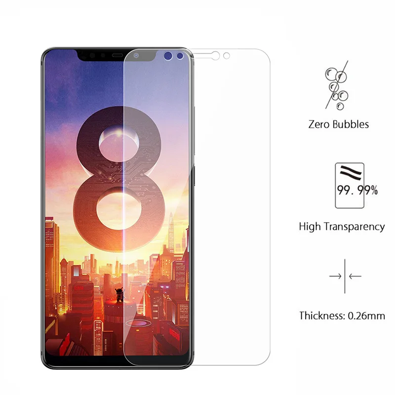 Защита экрана для Xiaomi Mi 8 MI8 Lite закаленное стекло 2.5D 9H Защитная пленка телефона SE