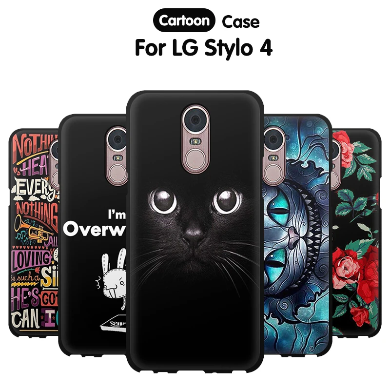 JURCHEN 3D узор чехол для телефона s LG Stylo 4 милый мультфильм тонкий из ТПУ мягкий