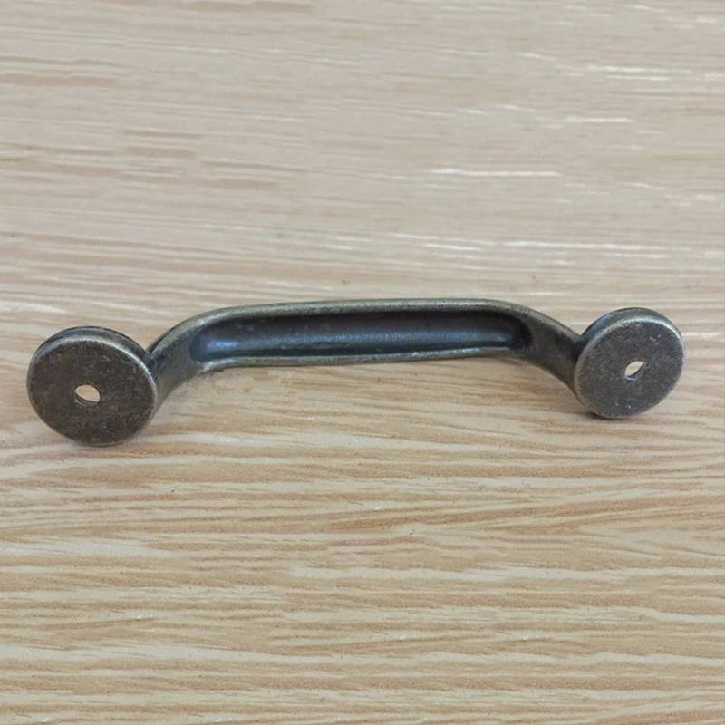 Antique Zinc Alloy Drawer Handle Vintage Wooden Box Cabinet Storage Retro Furniture Hardware Bronze Tone 90*17mm 1PC | Обустройство
