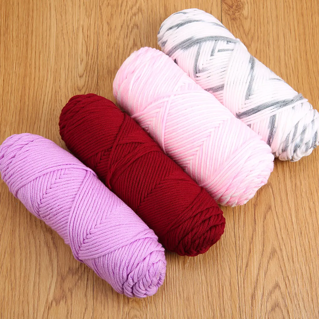 100g/Pc Soft Yarn For Hand Knitting Crochet Silk Milk Cotton Skincare Thick Lover Scarves Clothes | Дом и сад