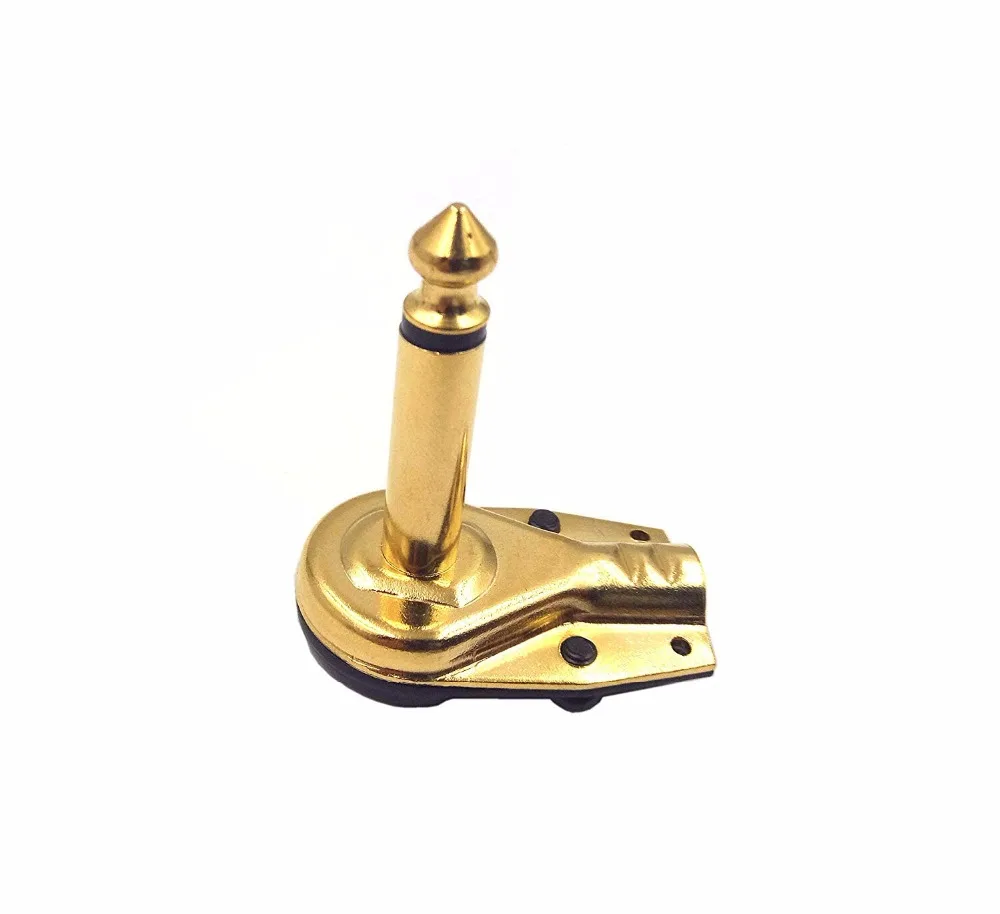 6.35mm 1/4&quot Right Angle Male Plugs TS Mono Flat Low Profile Pancake Style for Speaker Cables Patch Snakes - 2pcs | Электроника