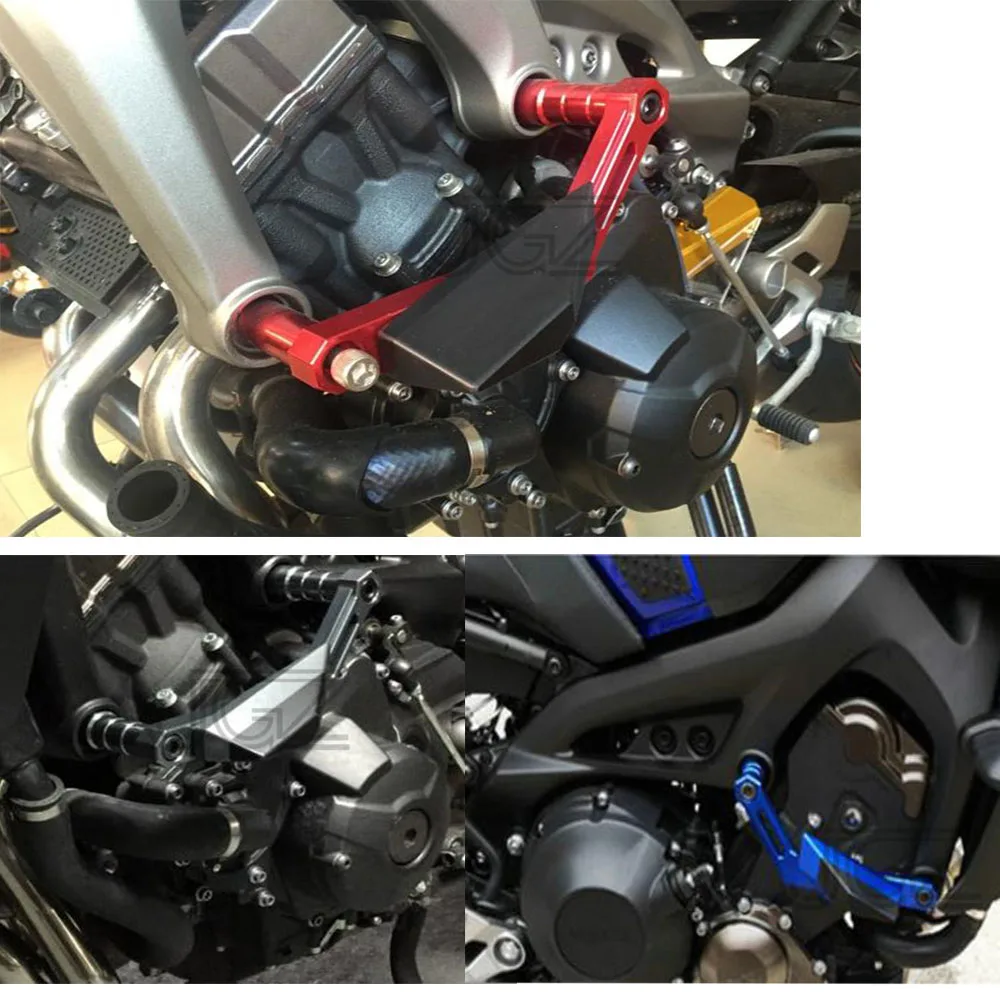Для Yamaha MT09 2014 2015 2016 2017 Мотоцикл с ЧПУ алюминиевый двигатель Защита от скольжения