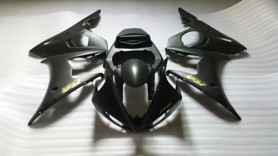 Комплект обтекателей под давлением для YAMAHA YZFR6 05 YZF R6 2005 YZF600 yzfr6 матовый черный