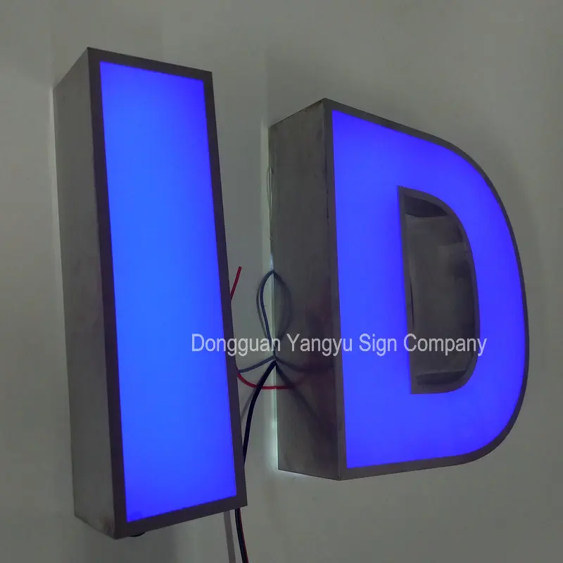 

Acrylic 3D LED glow in the dark house numbers customized Illuminated LOGO for shop hotal