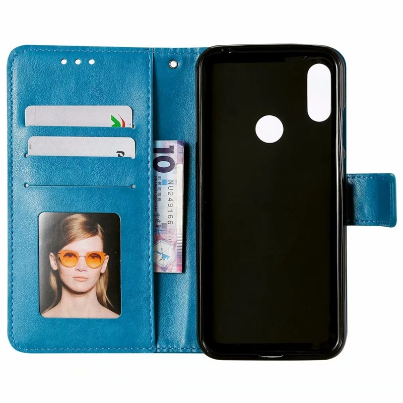 Кожаный чехол портмоне для huawei P30 Pro Honor 10 Lite P20 Y6 Y7 2019 P Smart Сова Цветочное сердце