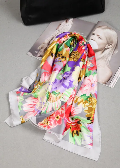 Элегантный шарф ручной работы из 100% саржевого шелка | Аксессуары для одежды