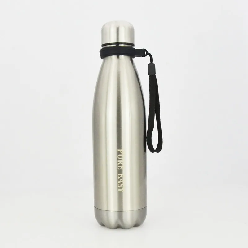 

500ML Portable Water Bottle Sports Thermos Adults Thermal Insulation GYM Shaker Bottle Stainless Steel Direct Drinking Climbing