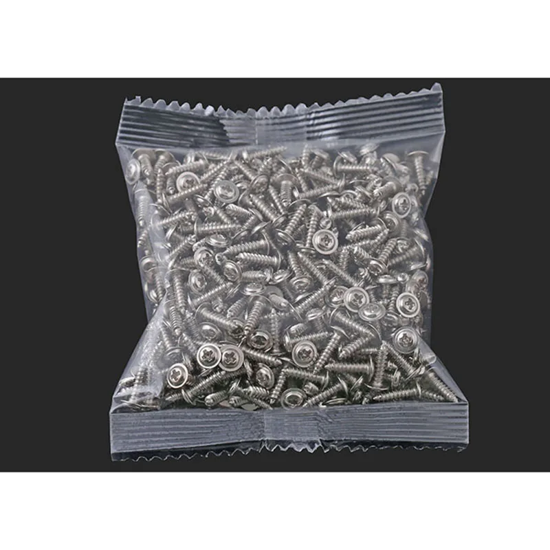 Никелированная поперечная круглая головка с саморезными винтами PWA Винты