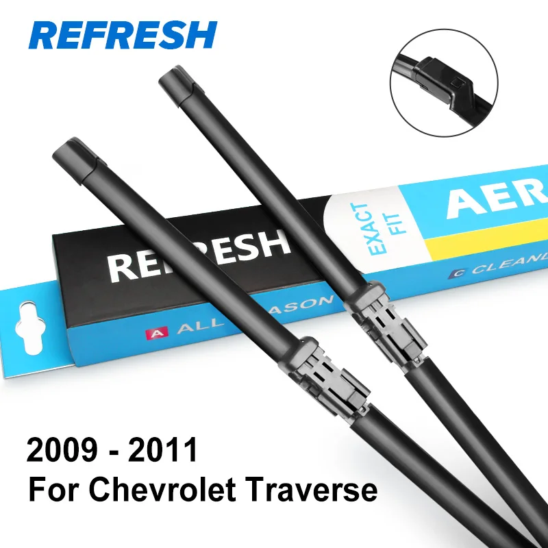 2009 - 2011 REFRESH Щетки стеклоочистителя для Chevrolet Traverse 2" и 21" Fit Push Button Arms 2009 2010 2011 - Цвет: 2009 - 2011