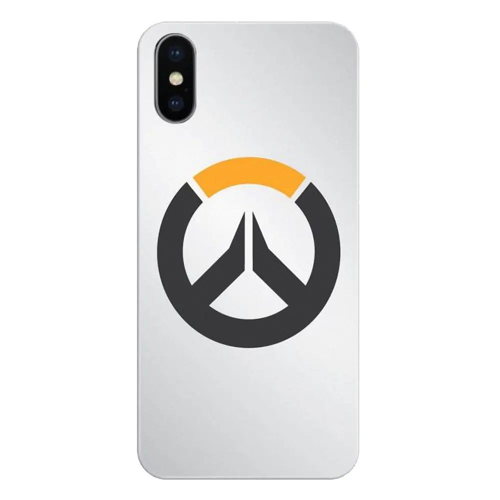 OW логотип Overwatch игровой рисунок для Apple iPhone 4 4S 5 5S 5C SE 6 6S 7 8 X XR XS Plus MAX силиконовый