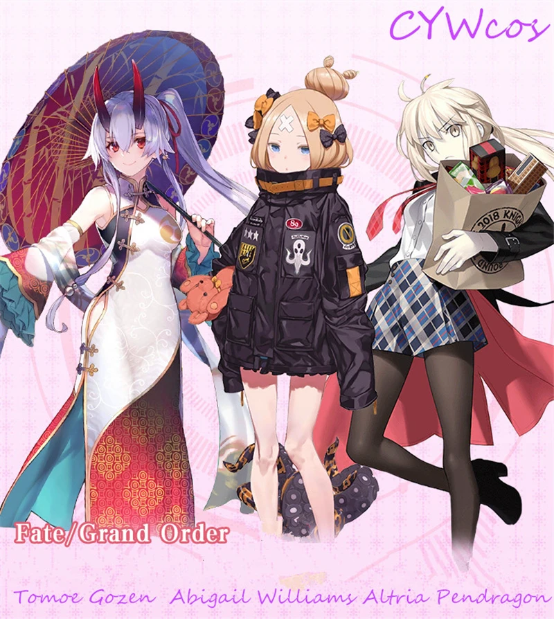 Игровая судьба/большой заказ FGO третий юбилей Tomoe Gozen Abigail willia Pendragon Косплей Костюм
