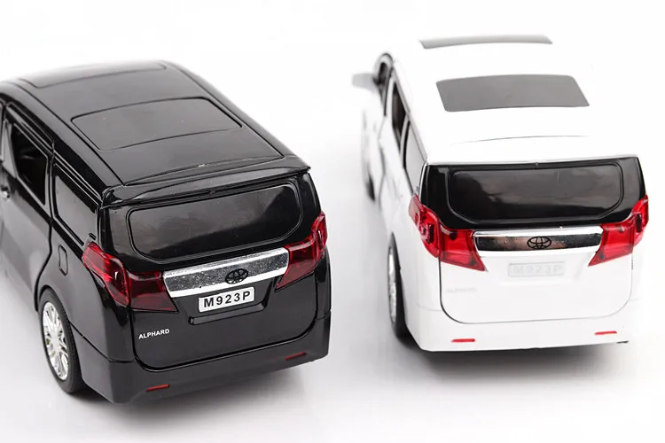 4 стиля 1:24 литая под давлением модель автомобиля для Alphard Vellfire роскошный MPV Металлический Игрушечный Автомобиль со звуком/светильник/функция оттягивания детский подарок