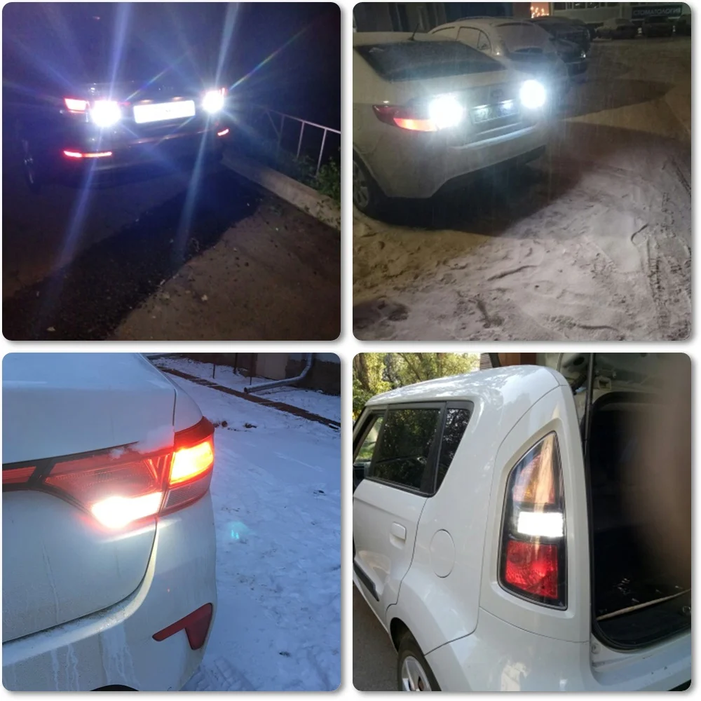 Светодиодная лампа заднего хода Canbus для VOLKSWAGEN Passat B7 T15 W16W 2835 12 В|12v car led lamp|lamp forlamp