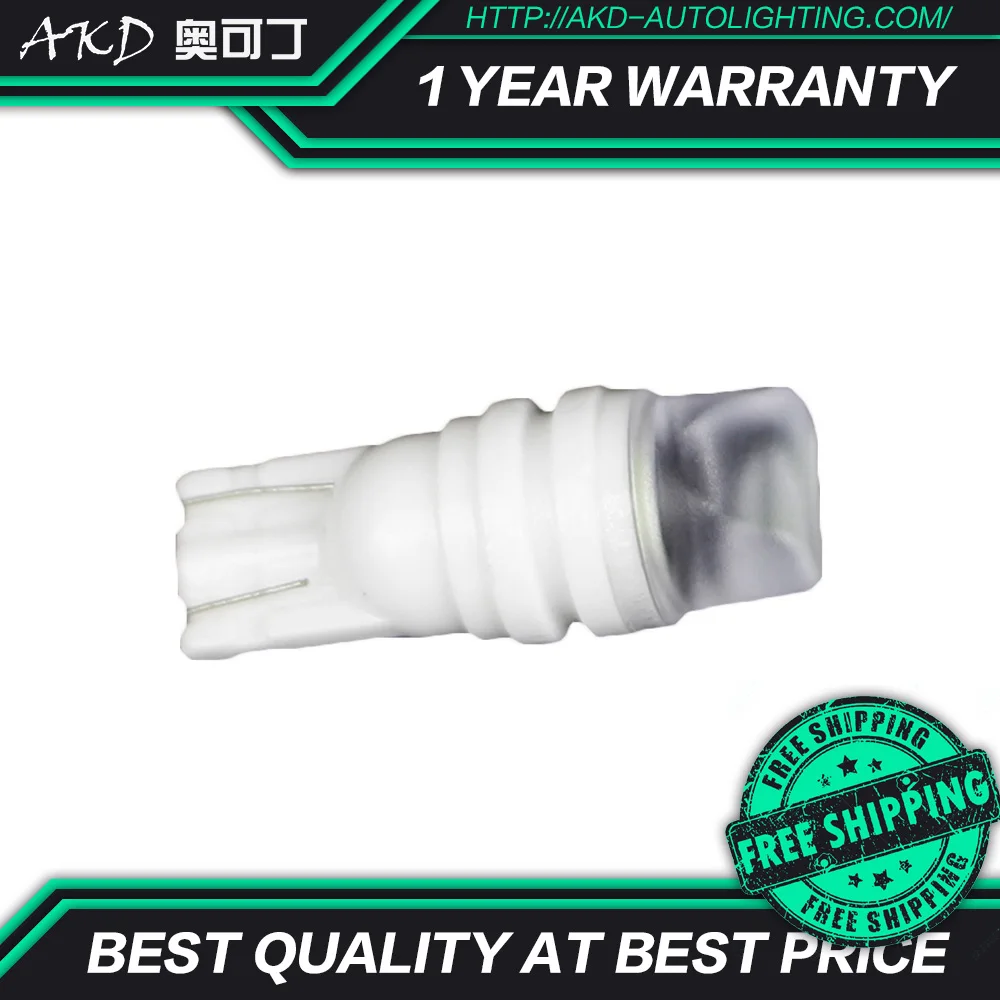 

AKD Car Styling LED T10 bulbs DRL 192 168 194 W5W 2825 158 Xenon Car LED width light License Plate Light bulbs Trunk ceramics
