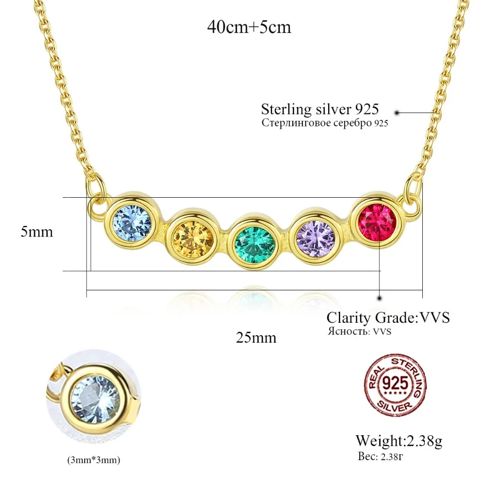 CZCITY новый дизайн 925 стерлингового серебра кольцо 18K позолоченное ожерелье с