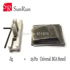 29 шт. Универсальный трафареты с прямым нагревом BGA Шаблоны + реболлинг джиг для чипа ремонтный паяльный набор