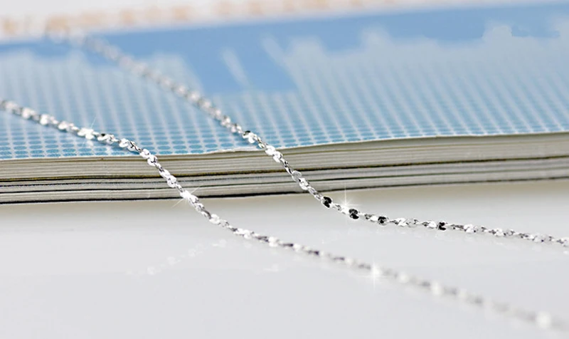 Оптовая продажа подлинное серебро 925 Рождественский подарок 45 см 18 &quotЭлегантное