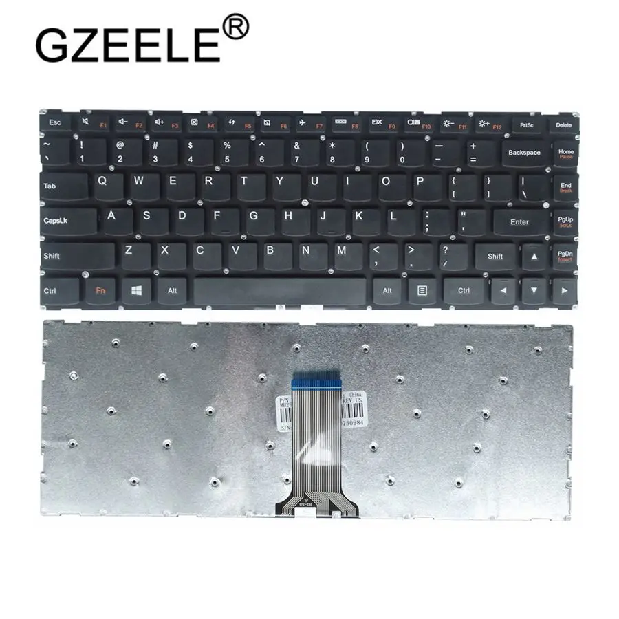 GZEELE новая английская клавиатура для Lenovo 100S-14IBR 300S-14ISK 500S-14ISK S41-35 S41-70 US | Компьютеры и
