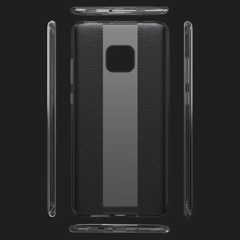 For Huawei Mate 20 Pro Case Porsche Leather X Transparent Cover 10 P20 P30 |