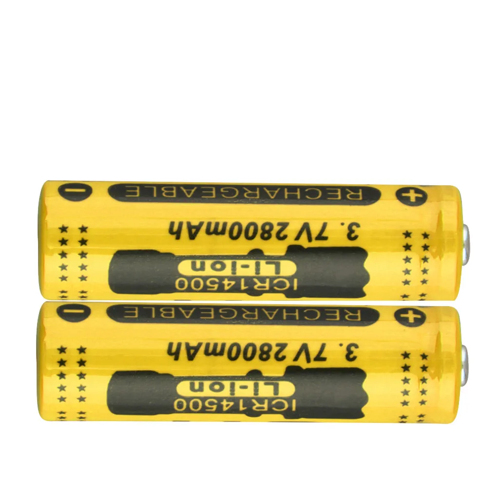 6 шт. перезаряжаемая литиевая батарея 14500 цилиндрическая 3 7 V 2800mAh 18650