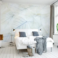 custom 3d modern fashion wallpaper nordic simple and elegant living room bedroom wall mural line leaves wall mural home decor