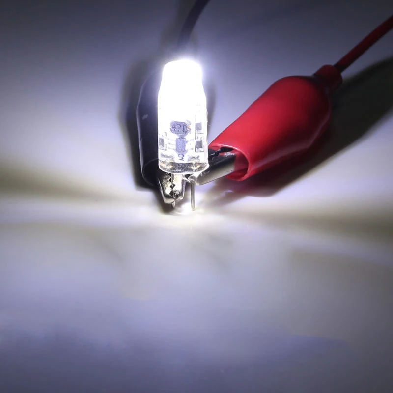 10 шт./лот мини G4 Светодиодная лампа 3 Вт DC/AC 12 В LED свет диммируемая капсула СИД COB