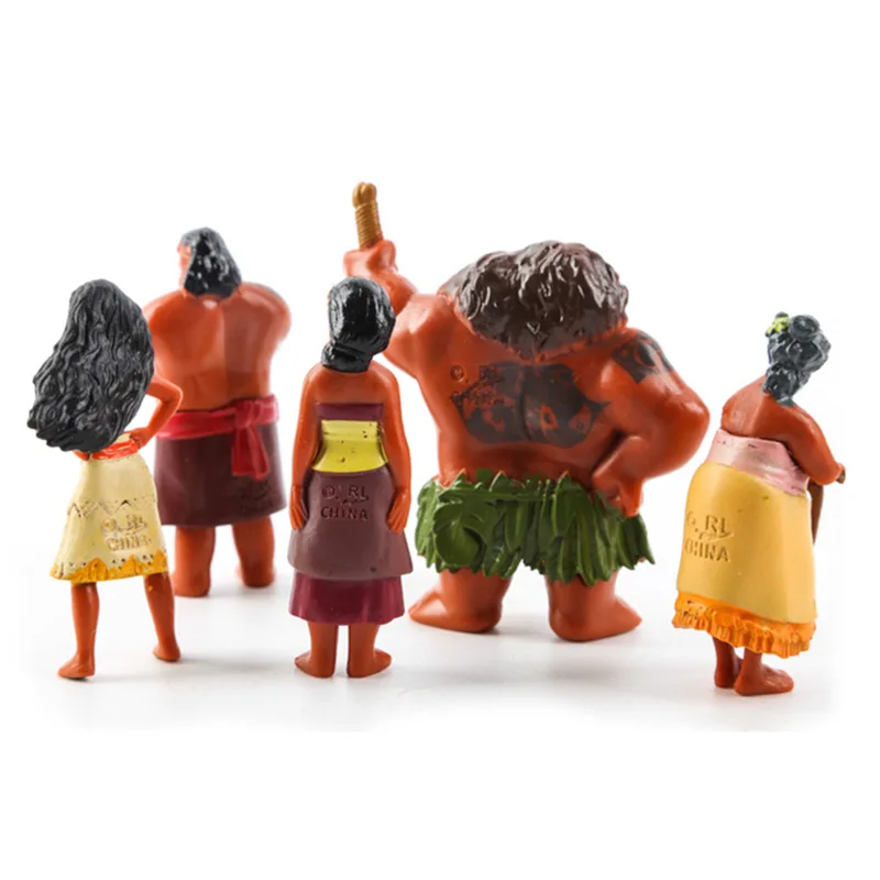 Игрушки Disney 12 шт./лот 3 5 7 см Моана принцесса экшн фигурки игрушки Maui Waialik Tala Hei