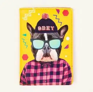 2 Bentoy, чехол для паспорта с изображением кота, медведя, собаки, животных, для девочек, Обложка для паспорта, женские сумки для кредитных визиток, корейский стиль, забавная сумка для карт - Цвет: 2