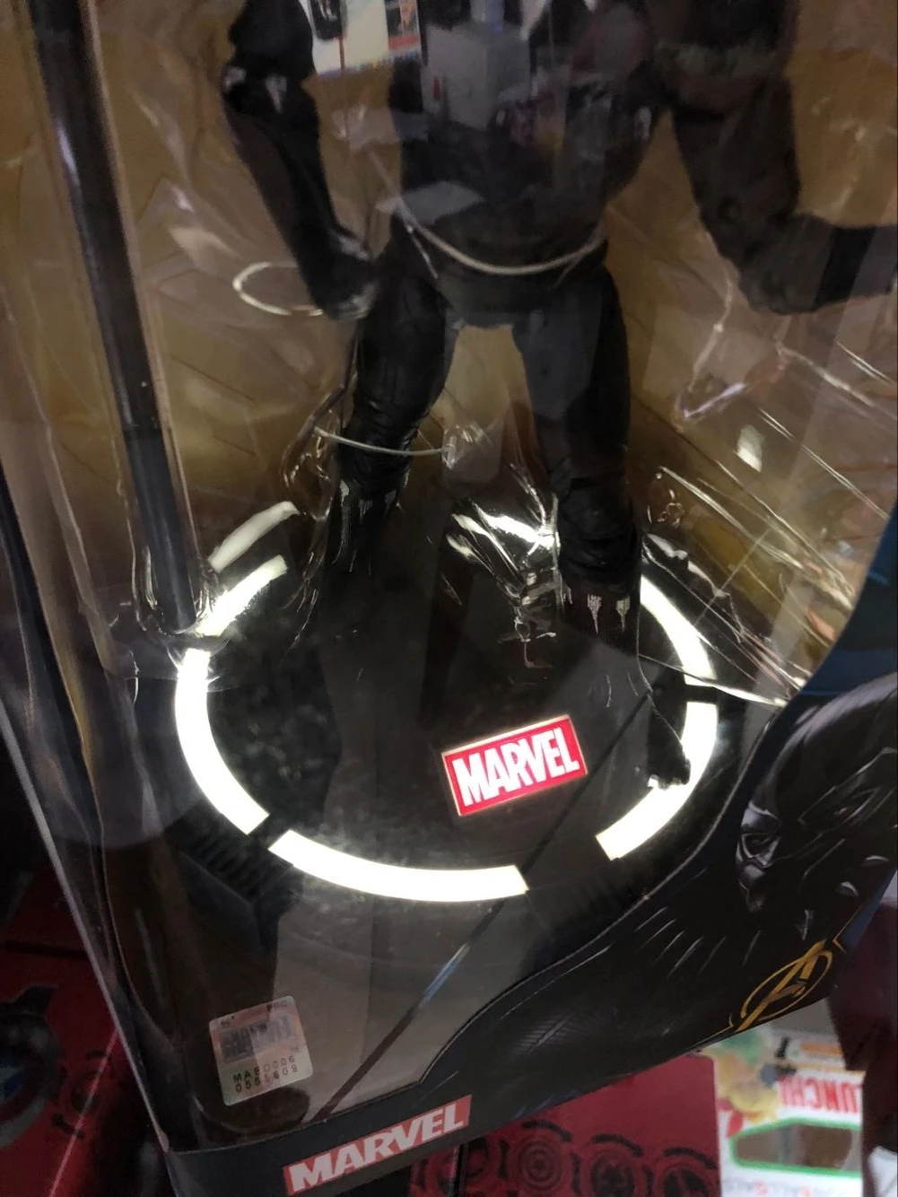 Экшн фигурки героев Marvel Черная пантера с подсветкой 18 см|Игровые и трансформеры| |