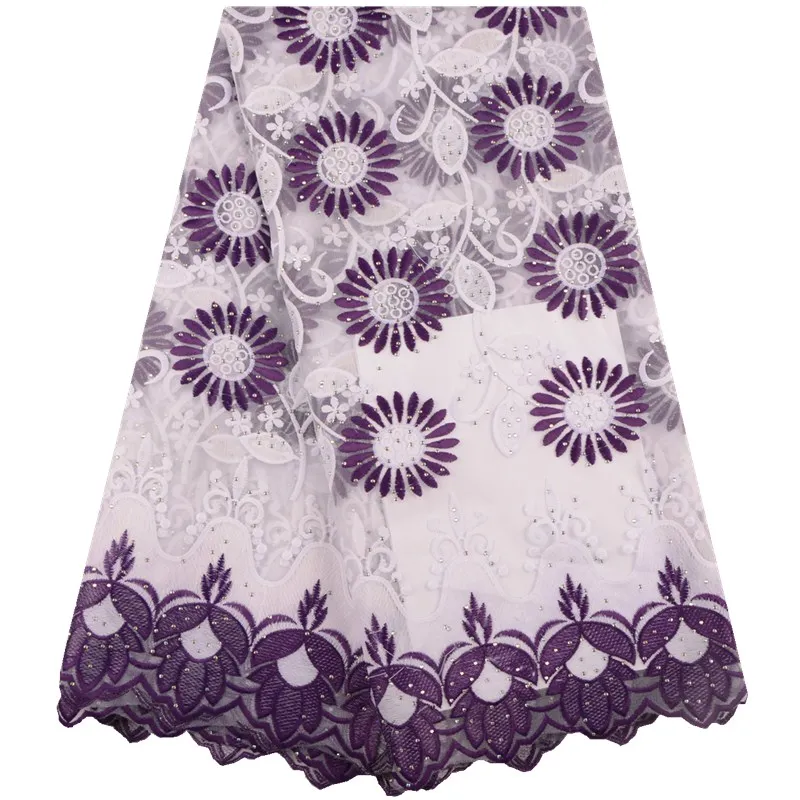 Latest French Mesh Lace Fabric Top Seiilng African Silk Milk Fashion Nigerian lace With Stones For DressA1552 | Дом и сад
