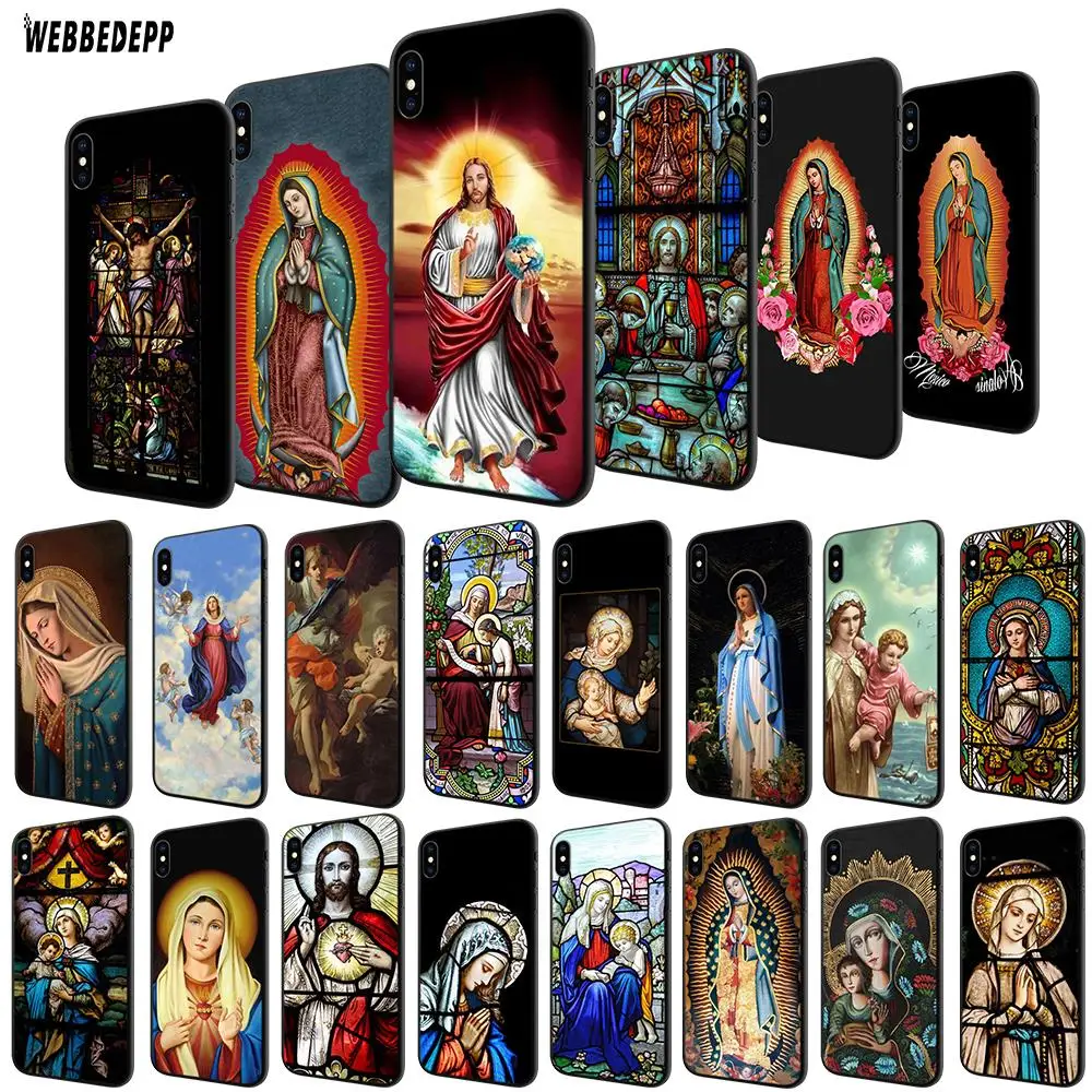 WEBBEDEPP Мадонна ди Фатима Религиозное искусство ТПУ чехол для Apple iPhone 6 6S 7 8 Plus 5