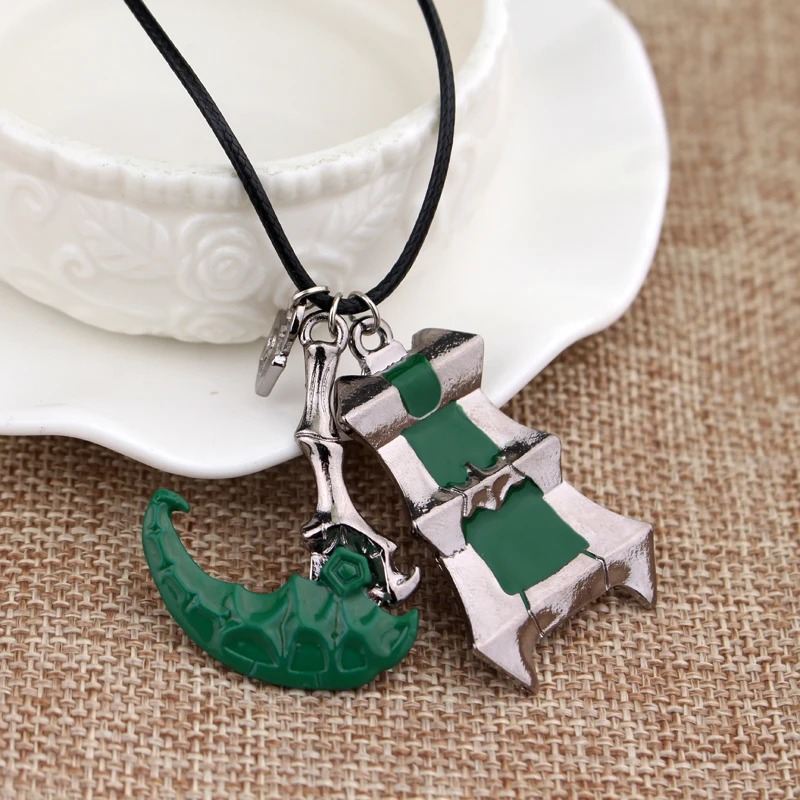 Конкурентоспособные игры искусственная веревка кожаное ожерелье с зеленой