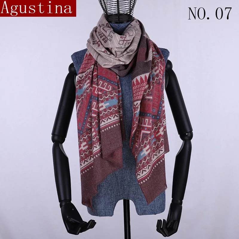 Однотонные кашемировые шарфы 2018 модные женские из пашмилины с принтом роскошный