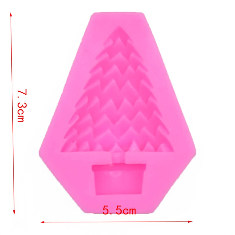 1 шт. Sugarcraft Рождественская елка силиконовая форма для помадки инструменты